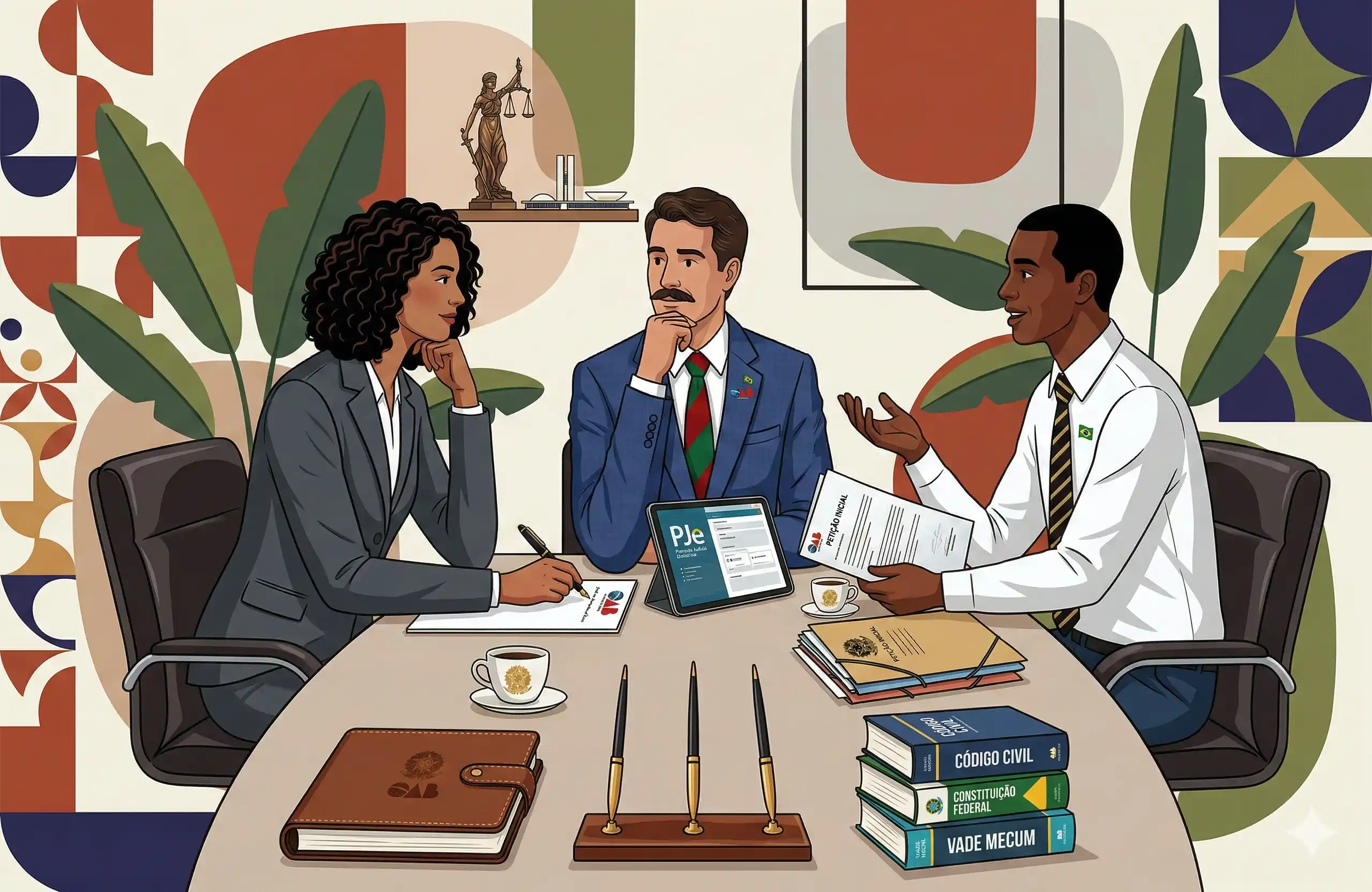 Profissionais do Direito em Reunião